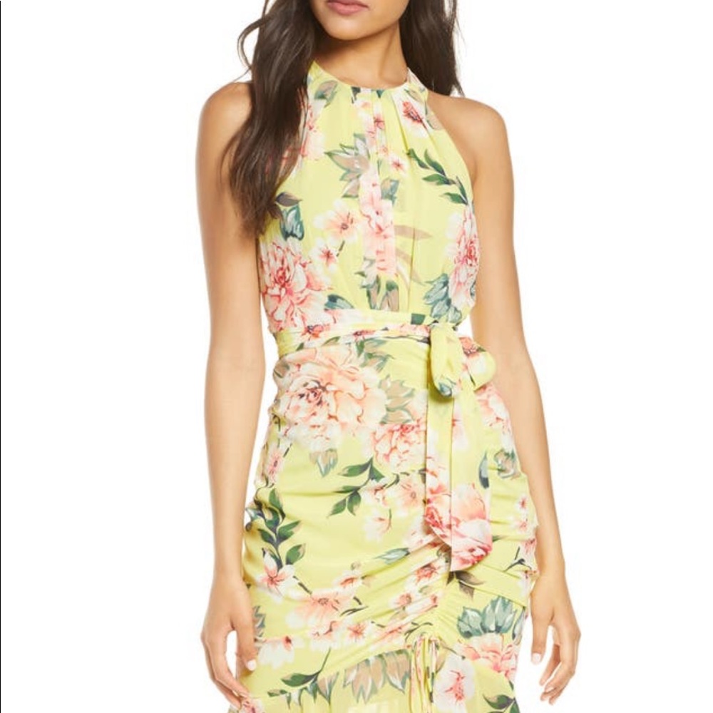 Eliza J - Size 8 - Yellow floral